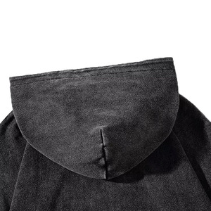 OEMサービスアシッドウォッシュパーカートレンディなカスタムホット販売メンズ服プラスサイズオーバーサイズコットンカジュアルスタイルアシッドウォッシュパーカー
