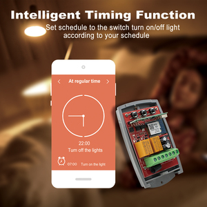 Universeller 433-MHz-Fernempfänger mit festem und rollendem Code WIFI Smart Switch Funktioniert mit TUYA APP Alexa Google 12V 24V 220V - Product Image 6