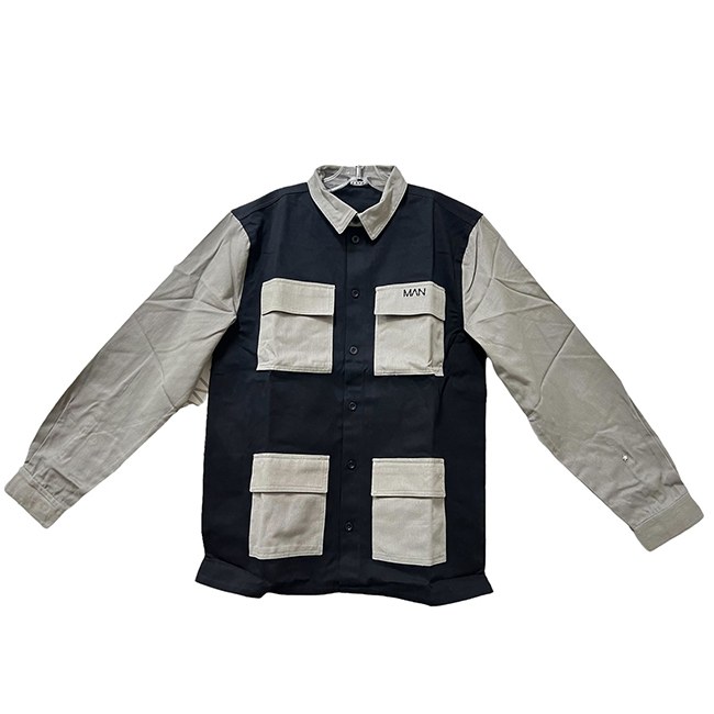 nevy blue and gray