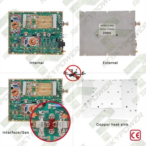 โมดูลย่านความถี่อัลตร้าบันด์ UWB 300MHz-1700MHz กำลังขับ 200W VHF ป้องกันโดรน FPV เครื่องขยายสัญญาณต้านทานสัญญาณ RF - Product Image 2