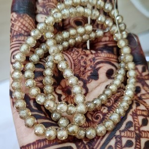 AAA Grade 6mm Yellow Moissanite <strong>Beads</strong> <strong>Excellent</strong> Cut Customized Jewelry 4mm 8mm 10mm Stone Sizes Faceted Mangal Sutra Available - Product Image 1