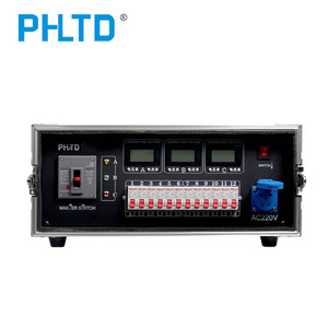 Caja de enchufe portátil PHLTD CEE 5 pines 32A 400V entrada 12 salidas CEE 3 pines + 1 enchufe Schuko, indicador de voltaje nido de distribución - Product Image 4
