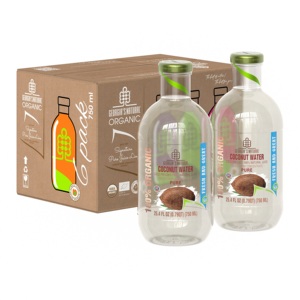 ماء جوز الهند العضوي النقي 100% من جورجيا، ماء جوز الهند العضوي الطبيعي غير المعالج في زجاجات سعة 200 مل/300 مل/750 مل/1 لتر - Product Image 6