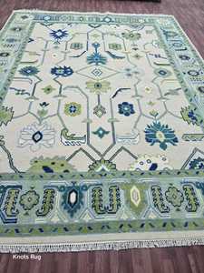 Halı kilim Vintage türk Kars halı 8x10 yüksek kalite pembe bej yün el düğümlü boy halı alan kilim setleri ev dualar