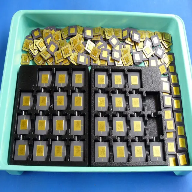 New Arrival Gold Ceramic CPU Scrap High Grade CPU Scrap, Computers Cpus / Processors/ Chips Gold For Sale