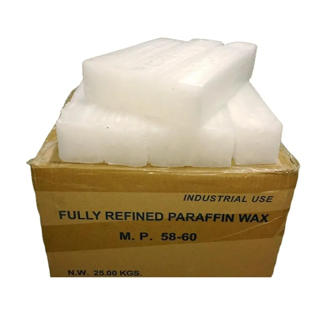 Wholesale Price Supplier of Fully Refined Parraffin Wax/Parafin Wax/Paraffine Wax 58/60 Bulk Stock With Fast Shipping