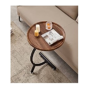 优雅的C形茶几，带铁框堆叠嵌套咖啡桌，用于客厅沙发床头卧室 - Product Image 5