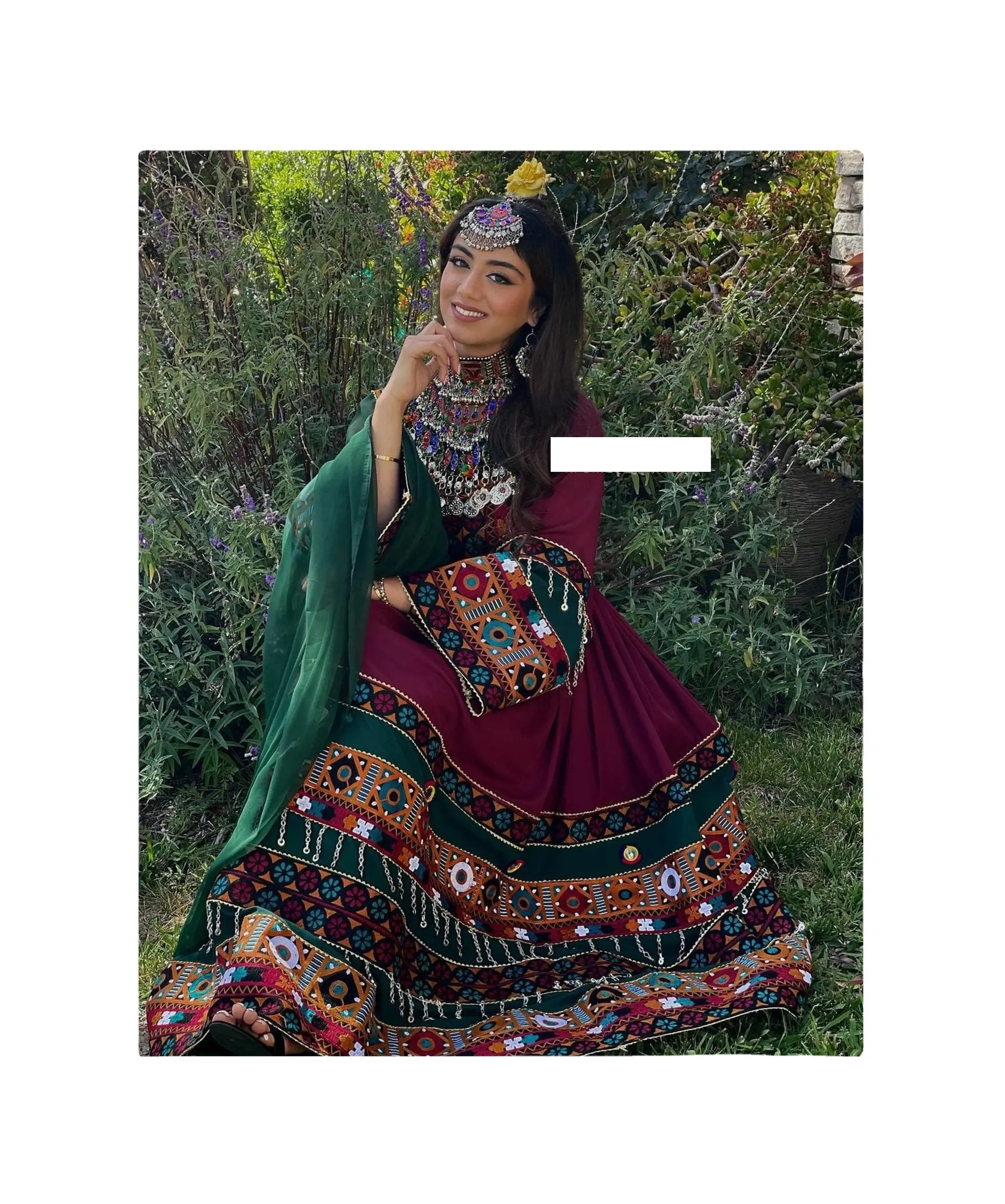 Vestidos Kuchi afganos Vestido kuchi vintage étnico tribal, vestidos multicolores tradicionales de fiesta Kuchi afgano/Pakistán