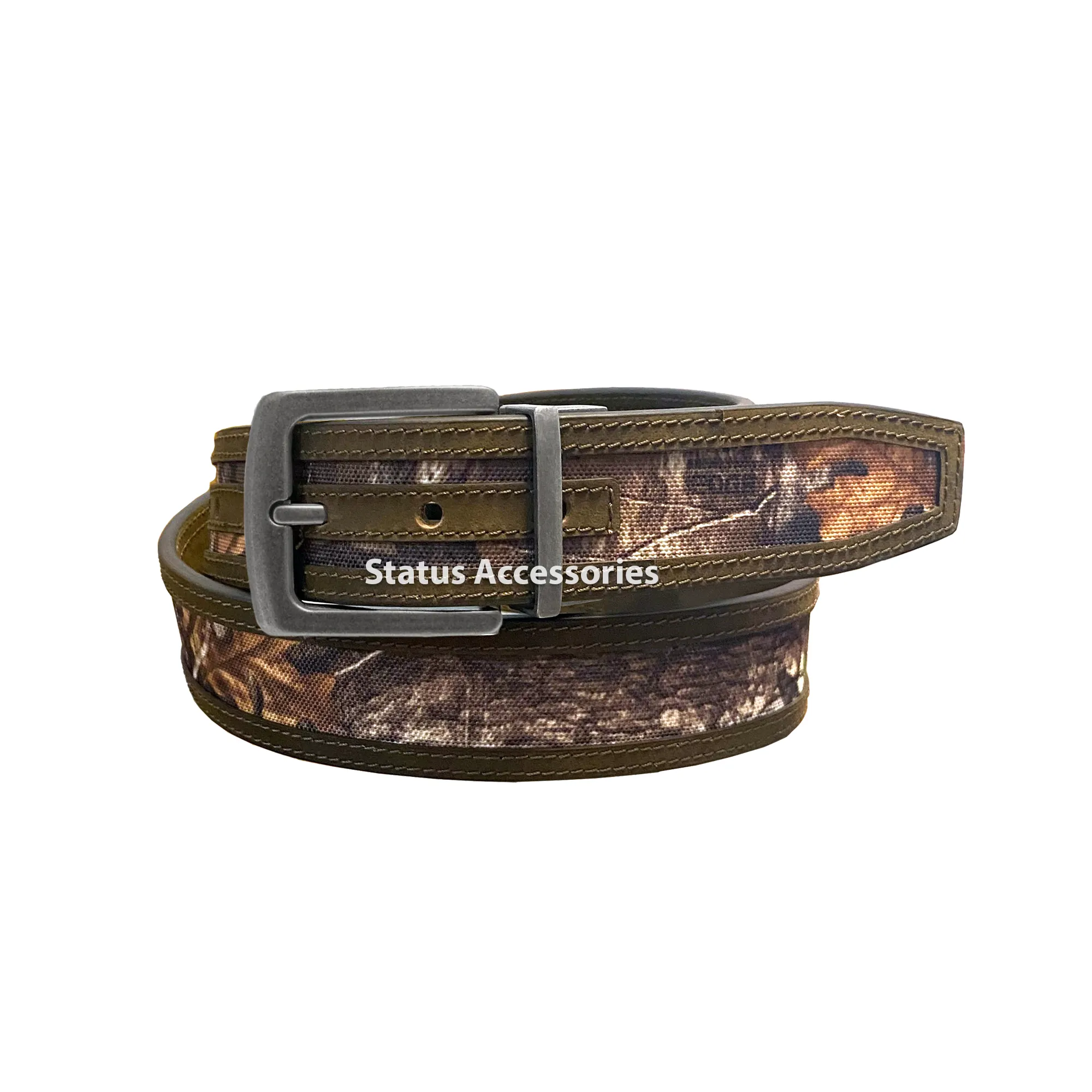 New Arrival Chất lượng cao tùy chỉnh thiết kế thời trang Rocky Mens Mill Creek 38mm RealTree cạnh Camo Reversible Linden vành đai da