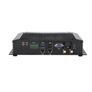 Fanless Industrial Mini <strong>Computer</strong> <strong>with</strong> Core I5 4200U I7 4500U <strong>Embedded</strong> PC 2LAN 6COM RS232 RS485 <strong>GPIO</strong> Support LCD Display Din Rail - Product Image 1