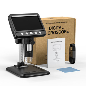 Microscopio de moneda Digital IPS de 7 pulgadas, lupa de 5MP 50X-1200X con soporte, microscopio de vídeo de soldadura para reparación electrónica, 8 LEDS - Product Image 3