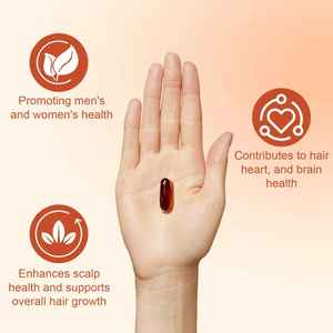 Pompoenzaadolie 3000Mg Met Zaagpalmetto Softgels-2-In-1 Formule Voor Haargroei, Gezondheidsondersteuning Voor Hart En Hersenen - Product Image 6