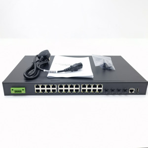 OEM 24 28พอร์ตสวิตช์เครือข่ายที่มีการจัดการแบบ POE มี4 SFP ไฟเบอร์อินเตอร์เฟซ iee 802.3AF/AT สวิตช์ไฟเบอร์ - Product Image 6