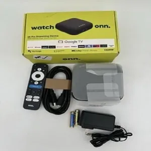 Novo Android TV 4K UHD Streaming <span class=keywords><strong>Device</strong></span> com Voice Remote <span class=keywords><strong>Control</strong></span> & Cabo HDMI