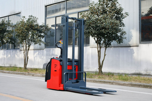 Elektrikli istifleyici üzerinde CJLIFT CE tam ayakta 2 ton küçük akülü konteyner tamamen elektrikli kamyon palet istifleyici - Product Image 5