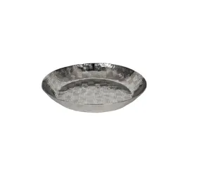 手工雕刻手工制作的新经典设计金属托盘铝制托盘套装咖啡食品早餐晚餐 - Product Image 6