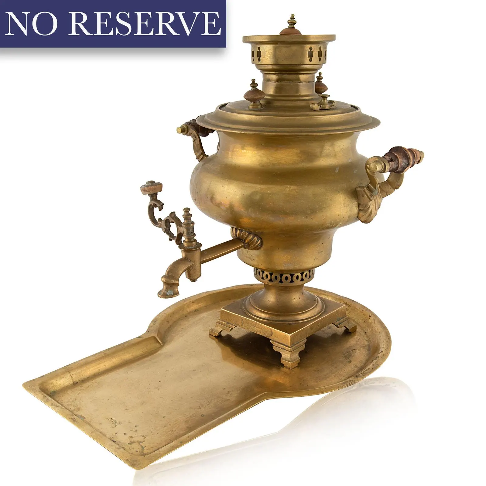 Decorative Samovar Royalty Brass Coffee Urn Loubat Copper 5 Lt Russian Imperial Urn Turkish Brass Hammer Samovar wholesale price