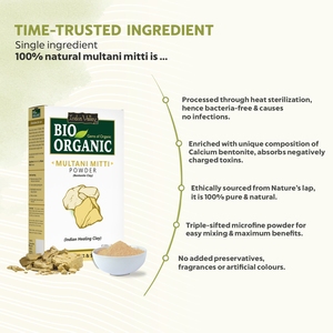 Biyo organik Multani Mitti tozu (hint şifa kil tozu) dolgun toprak OEM toptan otlar saç bakımı ve cilt bakımı için 200g - Product Image 4