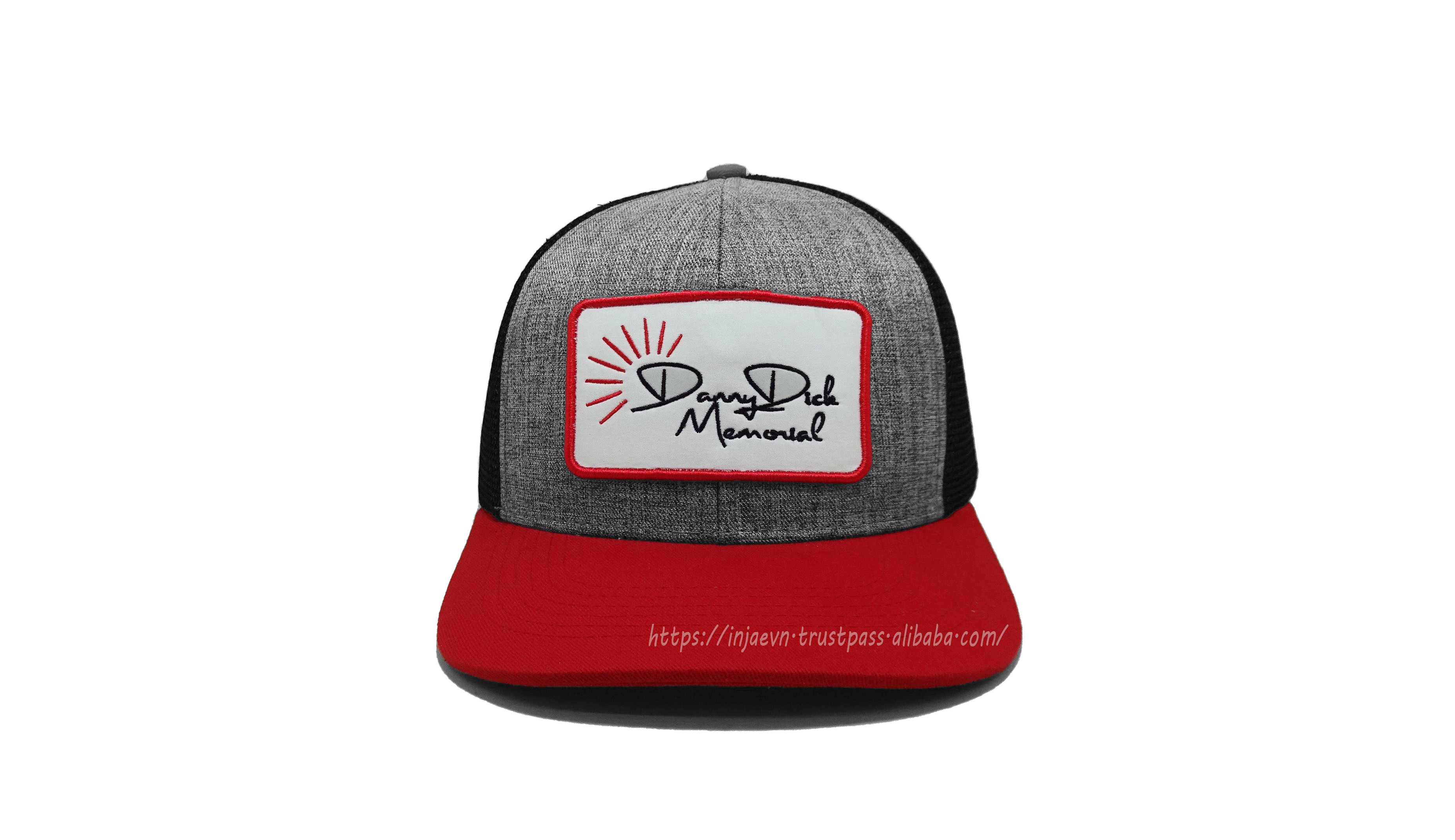 Red/ Heather Gray