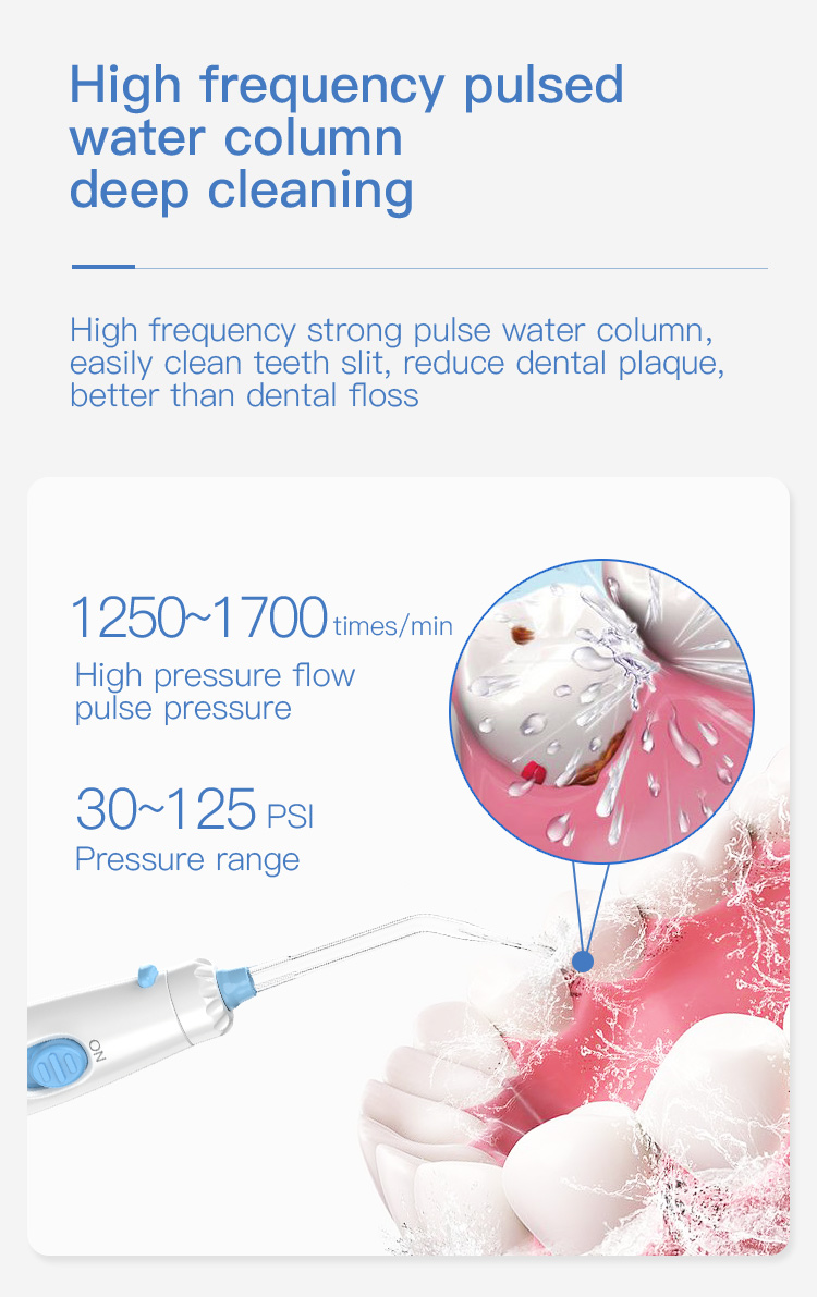 18W Shower Water Flosser Countertop Oral Irrigator ABS Below 72db Noise Fc165