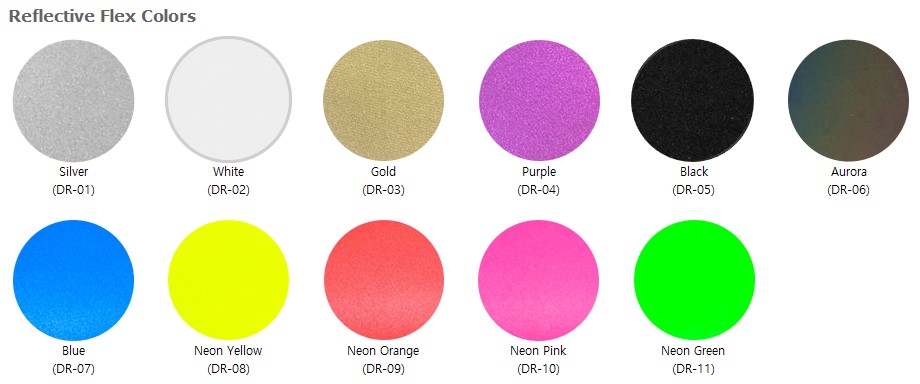 Diverses couleurs