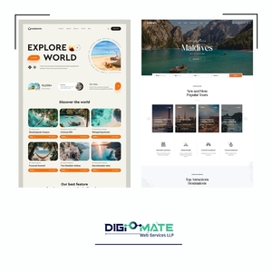 Modern and <strong>responsive</strong> website development crafted for travel agencies