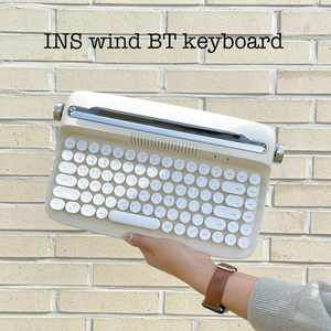 YN INS Style Wireless Office <strong>Keyboard</strong> Retro Round Key <strong>Keyboard</strong> English Style Multi-system Fast Response <strong>Keyboard</strong> - Product Image 3