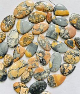 AAA+ Grade Natural Quality Maligano Jasper Cabochon Loose Gemstone <strong>Conglomerate</strong> Stone for Jewelry Making Maligano Jasper Stone, - Product Image 3