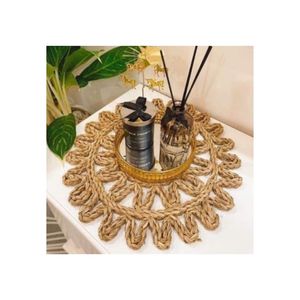越南定制藤条圆形餐垫各种尺寸定制印刷个性化餐垫，价格便宜 - Product Image 5