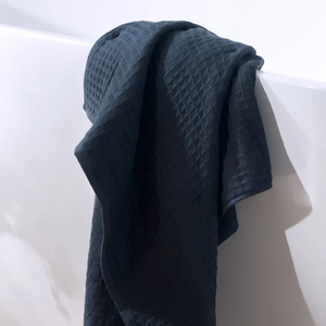 100% Cotton Waffle Twist Bath <strong>Towel</strong> Lightweight and Absorbent <strong>Dual</strong>-Texture Soft Comfort Fast Drying Available in 7 Colors - Product Image 2