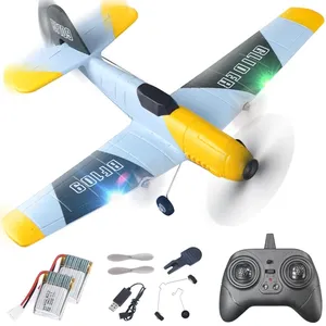 3チャンネル2.4g RC飛行機とドローン子供用6軸ジャイロリモコン飛行機充電器プラスチック無線機付き - Product Image 1