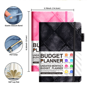 Modisches, umwelt freundliches Notizbuch mit Stoff bezug-Anpassbare Designs und Größen-Perfekt für Journal ing, Notiz nehmen und Geschenk geben - Product Image 5