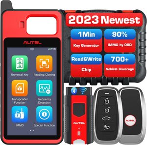 2023 New Alternative IMMO <strong>Key</strong> <strong>Programmer</strong> Wireless Autel MaxiIM KM100 (E) <strong>Key</strong> Fob Programming Tool with 2 Blank Ikeys - Product Image 1