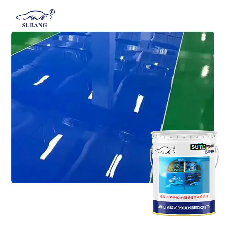 Pintura de suelo endurecida impermeable resistente al desgaste, pintura intermedia de suelo de almacén interior con nueva formulación de pintura