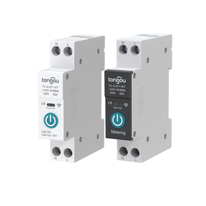 Aismartlink Tuya WiFi Smart interruttore di circuito con misurazione DIN Rail Loop di temporizzazione interruttore telecomando senza fili nero <span class=keywords><strong>Zigbee</strong></span> 25A - Product Image 1