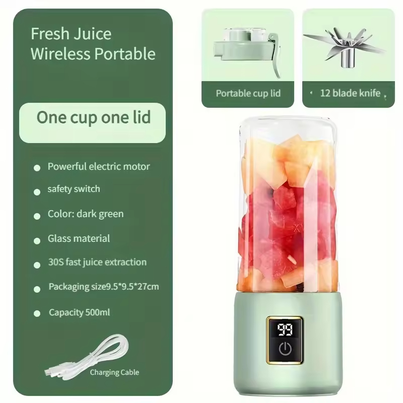 Avocado Green 12 Leaf Knife Single Cup