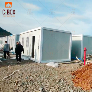 Cbox经济实惠的成套2卧室和1客厅预制模块化集装箱房，用于大规模住房