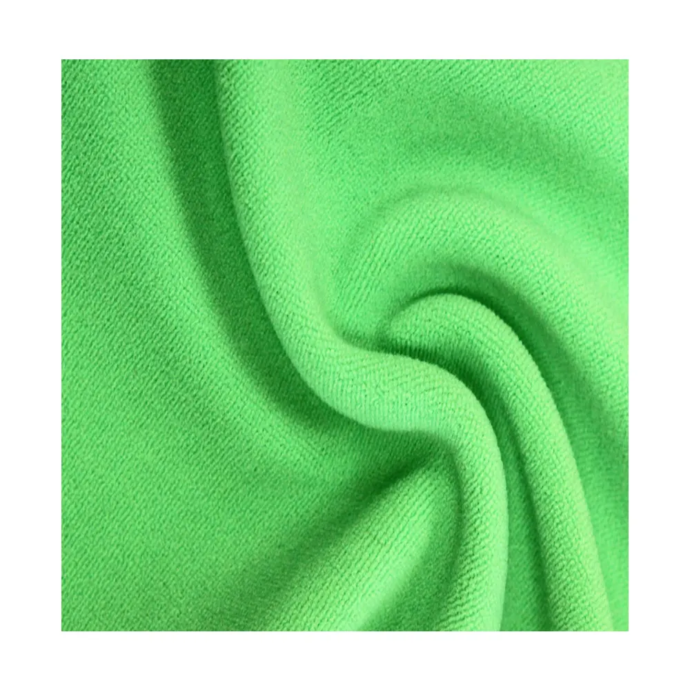 Innovative und intelligente Mischung für verbesserte Sicherheit und Komfort 100% Polyester Anti fire Low Pile Visa Fabric Grüne Farbe