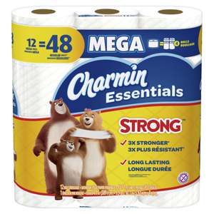 Charmin-超ソフトクッションタッチトイレットペーパー、24ファミリーメガロール = 123レギュラーロールを購入