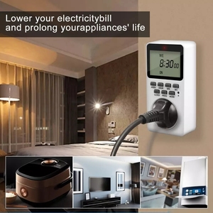 UK Electronic Digital Plug-in Timer, programmier bare Timer-Buchse mit LCD-Display - Product Image 5