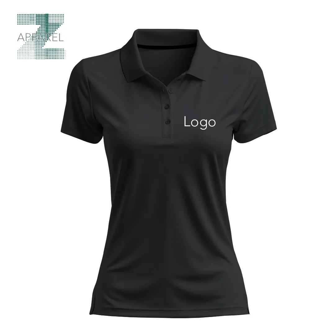 Polo de mujer de manga corta 100% algodón 180gsm Etiqueta de logotipo personalizado de alta calidad al por mayor fabricante de polos de mujer OEM