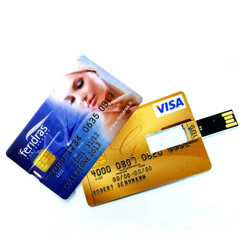 Benutzer definierte 4GB 8GB 16GB 32GB 64GB Kreditkarte USB-Flash-Laufwerk Werbe-USB-Visitenkarte USB