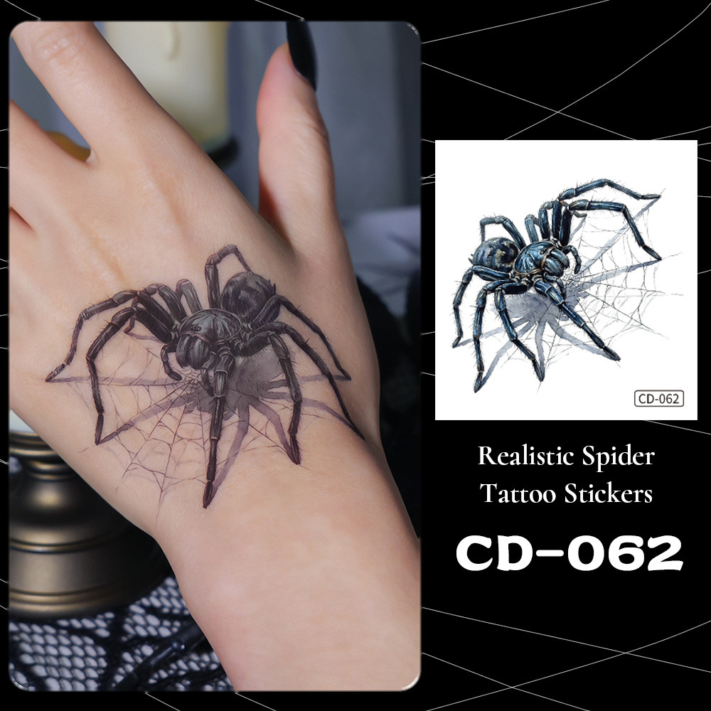 CD-062-Steel Blue Tarantula on Web