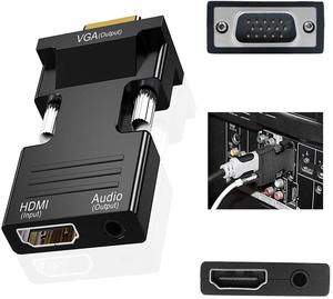 Convertidor de adaptador FARSINCE HDMI hembra a VGA macho con audio para computadora - Product Image 5