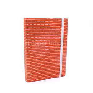 Cuadernos impresos en bloque naranja tamaño A4, diario de papel de algodón blanco, cuadernos impresos en naranja reciclables personalizados de alta calidad - Product Image 1