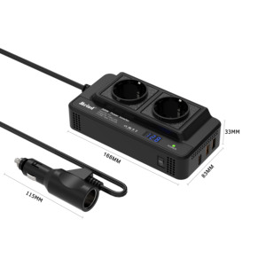 GCSOAR 200W DC to AC Mini Car Power Inverter with Cigarette Lighter Plug Type-C <strong>USB</strong> Charge for European Regulations - Product Image 5