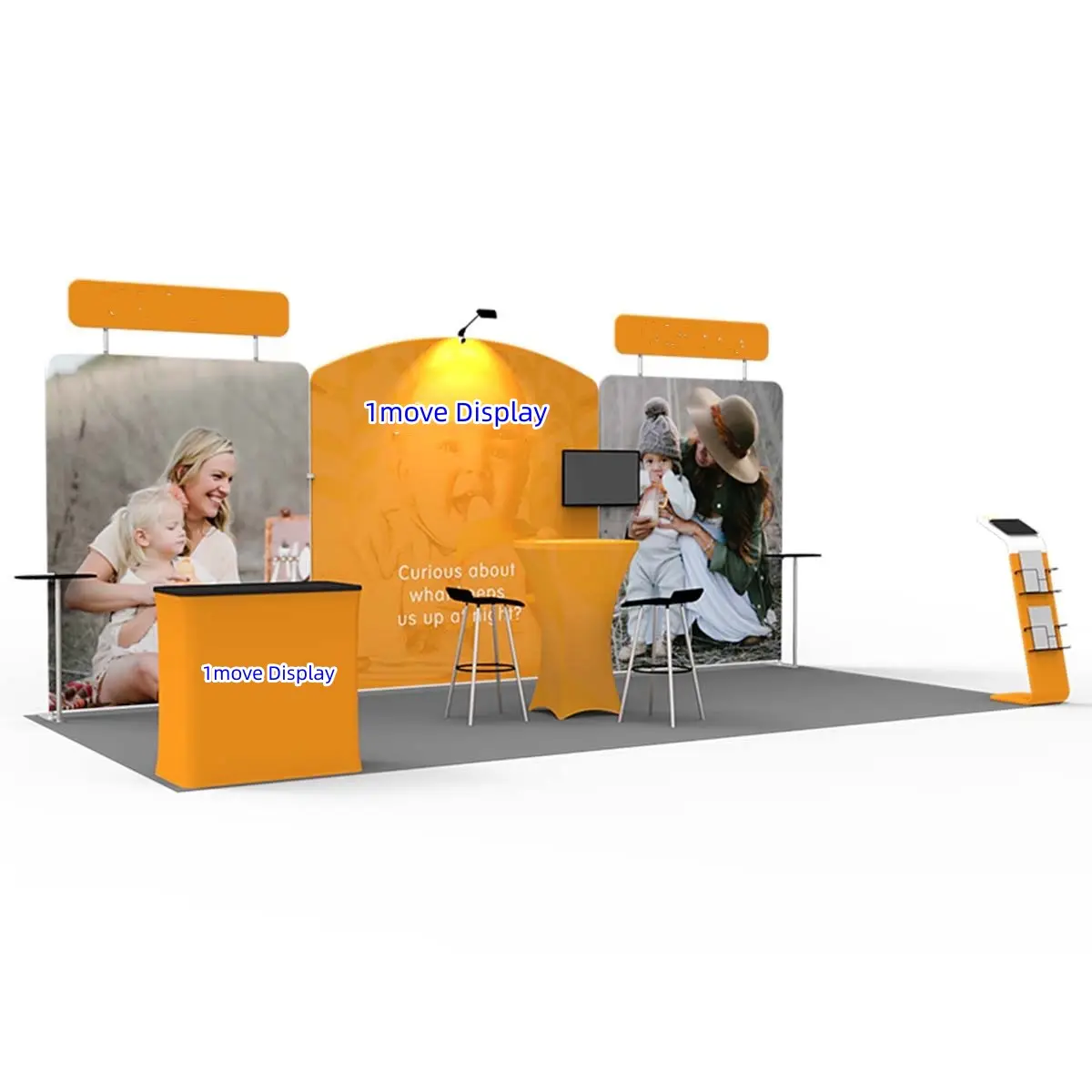 Portable nouveau Design 10x20 aluminium Tube Tension tissu modulaire salon publicitaire Promotion exposition salon stand