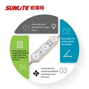 Hot Sale Good Quality 1.08W DC12V Backlight <strong>Led</strong> Module Light with Lens 170 for Advertising Box - Product Image 4