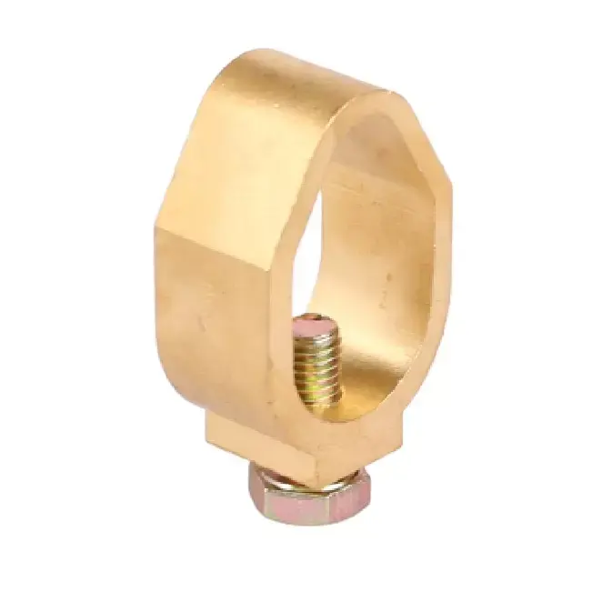 Clamp For Grounding Pipe Lightning Protection System Surge Protection Brass material