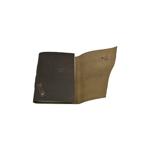 Kaufen Sie hand gefertigtes echtes Leder geschnitztes Journal Vintage Look <span class=keywords><strong>Notebook</strong></span> Holz knopf vorne 100 Blatt holz freies weißes Baumwoll papier